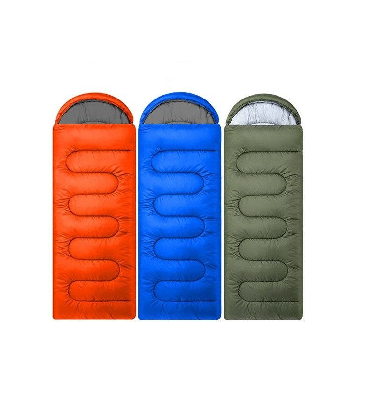 High Quality Portable Foldable Cotton Camping Sleeping Mat Bag | 20~10 Degree Envelope Style | Waterproof, Thick Outdoor Camping Mats Sports, Camping, Hiking | Available in Green, Red, Blue | 210cm x 75cm