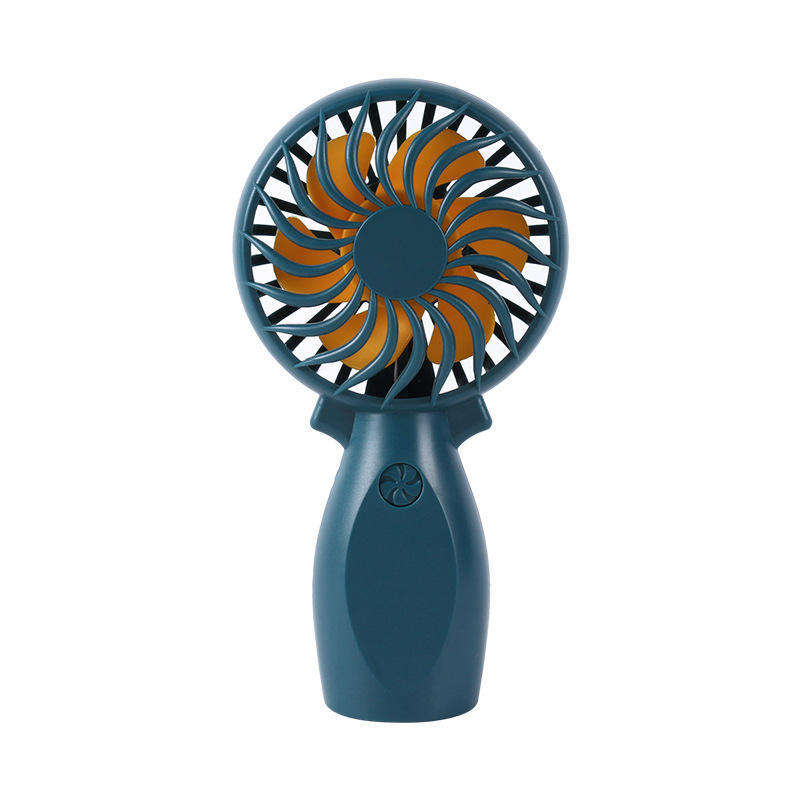 USB Rechargeable Portable Mini Fan | 6 Blade Electric Handheld Air Cooling Fan | Compact Size 7.5x6.5x17cm | Ideal for Home, Office & Travel