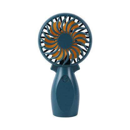 USB Rechargeable Portable Mini Fan | 6 Blade Electric Handheld Air Cooling Fan | Compact Size 7.5x6.5x17cm | Ideal for Home, Office & Travel