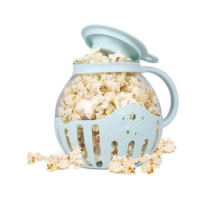 Microwave Popcorn Maker | Glass Microwave Popcorn Popper | Original Popper Machine Jar with Silicone Lid