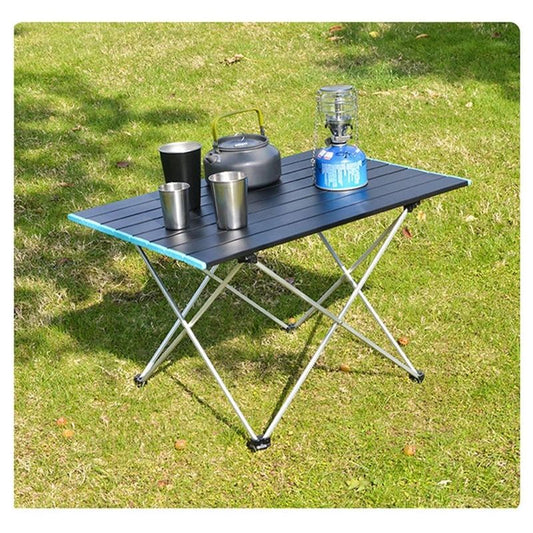 Foldable Top Notch Quality Mini Camping Tables | Aluminum Roll Up Picnic Table with Carry Bag | 58x42x38cm & 68x46x40cm