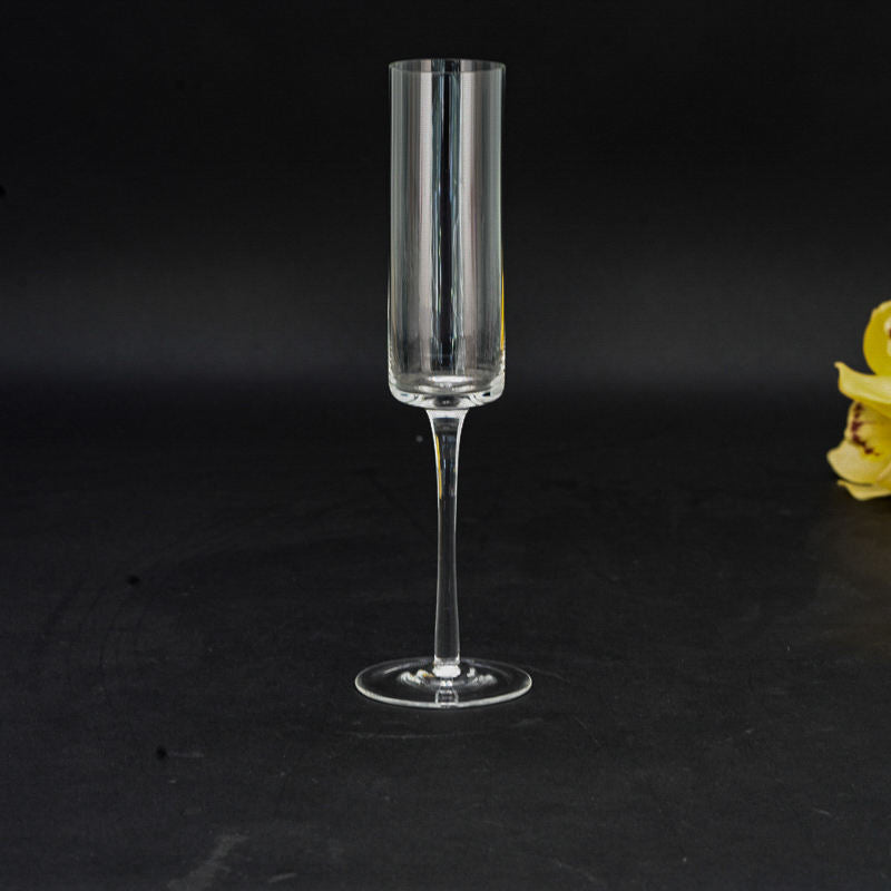 Polycarbonate Champagne Flute Glasses | Set of 6 Clear Acrylic Toasting Glasses | 150ml Capacity