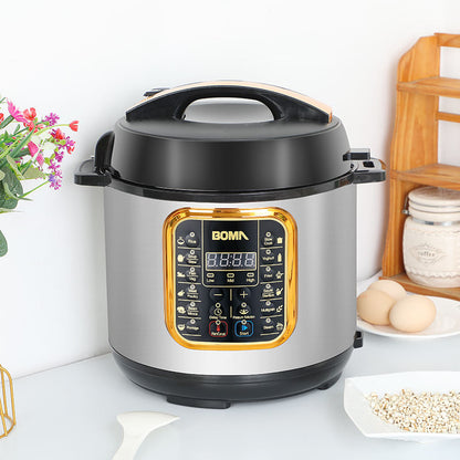 BOMA Multifunctional Electric Pressure Cooker BM 60-1 | 6 Liter Capacity | Stainless Steel & Non-Stick Inner Pot