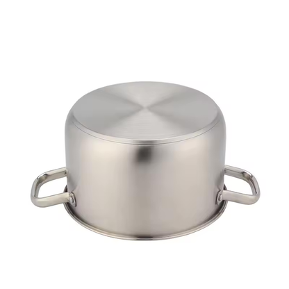 High Quality 12 Pc Stainless Steel Cooking Pot with Three Layer Bottom