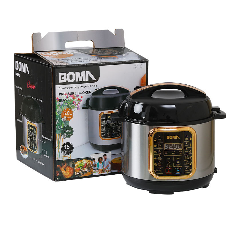 BOMA Multifunctional Electric Pressure Cooker BM 60-1 | 6 Liter Capacity | Stainless Steel & Non-Stick Inner Pot