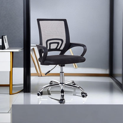 Ergonomic Fabric Mesh Office Chair  | Adjustable Swivel Chair with Lumbar Support