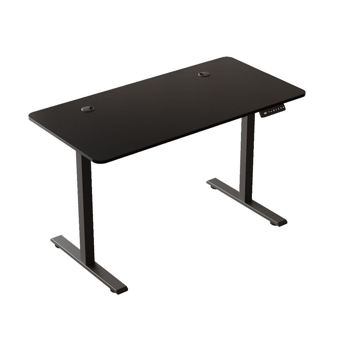 1.2m Ergonomic Height Adjustable Electronic Sit Stand Desk with Strong Sturdy Metal Legs | White and Black