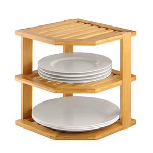 Multifunctional 3 Tier Corner Bamboo Kitchen Storage Spice Rack| Space Optimized and Strong