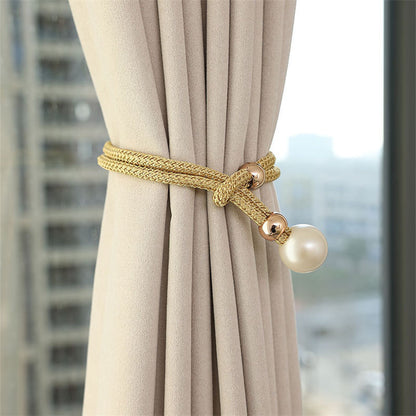 Elegant Curtain Holders (Pair - 2pcs) | Available in Grey, Green, Cream White