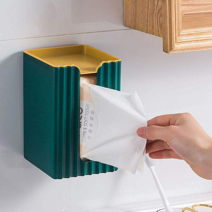 Self  Adhesive Serviette Holders Toilet Tissue Box | Fits Standard Serviettes | Available in White, Nordic Blue, and Nordic Green