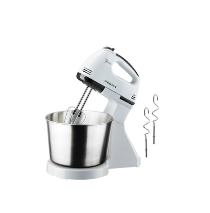 Sokany Cordless Dough Kneading Machine | 2L Mini Stand Mixer | Multifunctional Food Mixer with Bowl | Food Processor & Hand Mixer | 250W Power