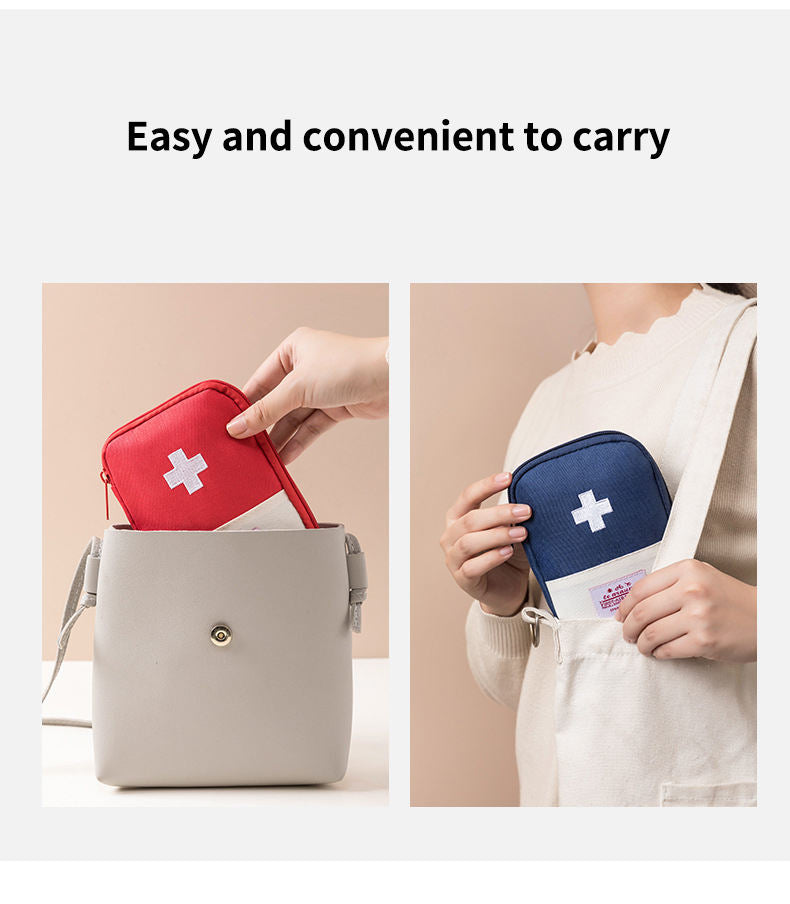 Portable First Aid Pouch | Medicine & Pills Travel Bag