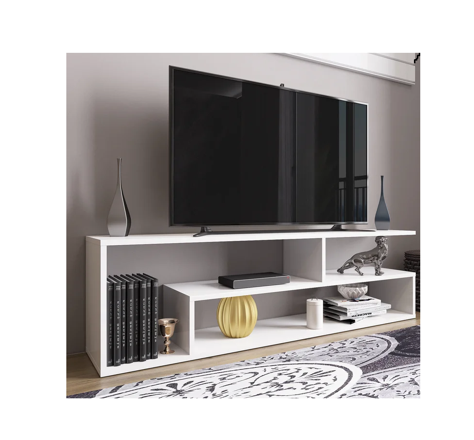 Modern MDF Wood TV Table | Mexico 55″ Entertainment Center | Stylish Media Console Cabinet