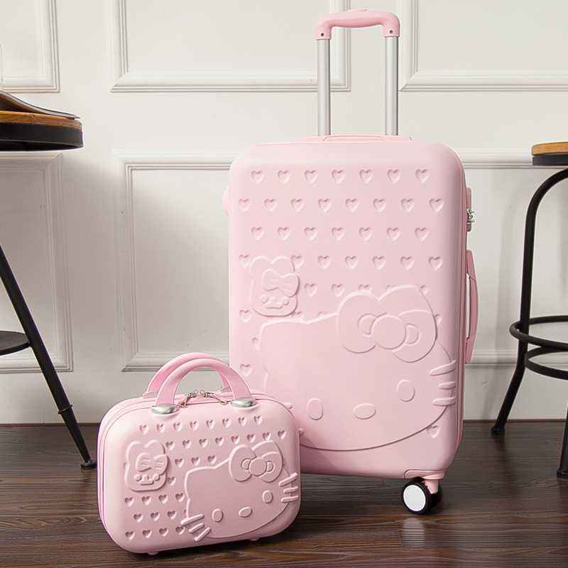 2in1 Travel Suitcase with Cosmetic Bag | Trolley Luggage with 360° Mute Caster Wheels, ABS+PC Material (28")