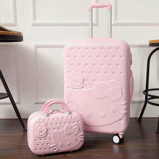 2in1 Travel Suitcase with Cosmetic Bag | Trolley Luggage with 360° Mute Caster Wheels, ABS+PC Material (28" Suitcase, Multiple Colors)