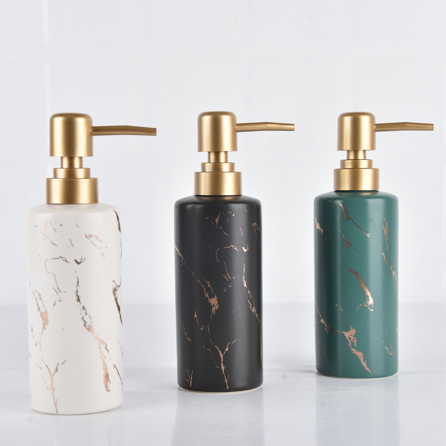 Luxury Marble Design Bathroom Ceramic Handwash and Liquid Soap Dispenser | 500ml Capacity Soap Dispenser