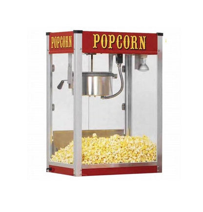 Commercial Popcorn Machine | Stainless Steel 8oz Popcorn Maker for Business & Home Use | High Capacity Automatic Electric Popcorn Machine