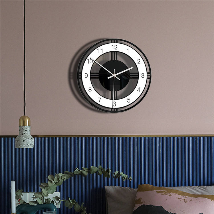 Creative 30cm Acrylic Wall Clock | Modern Design Living Room & Bedroom Decoration | Minimalist Nordic Style Silent Wall Clock