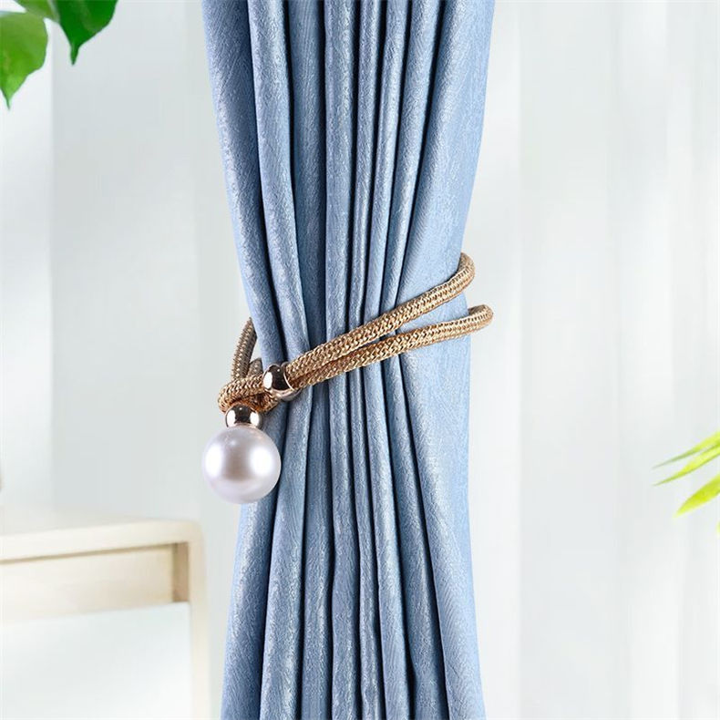 Elegant Curtain Holders (Pair - 2pcs) | Available in Grey, Green, Cream White