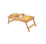 Multipurpose Foldable Bamboo Bed Tray | Laptop Desk | Breakfast-in-Bed Serving Tray | Ideal For Working, Reading, Or Browsing In Bed Or On The Sofa