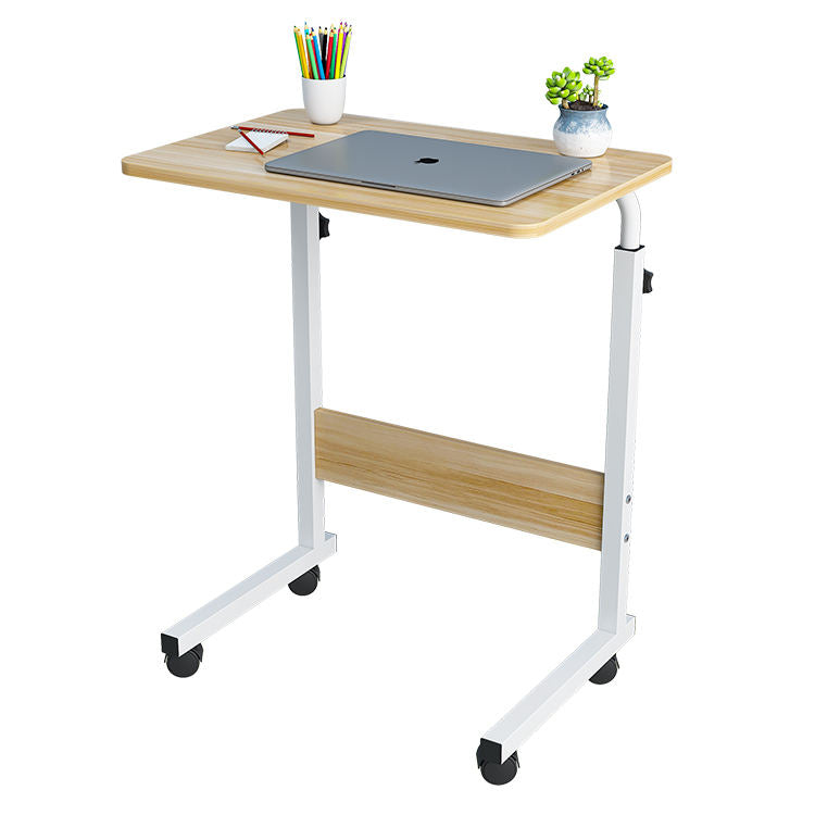 Adjustable Movable Laptop Desk with Wheels | Portable Work Desk | 360° Rotating Lockable Laptop Table | 60 cm x 40 cm (Adjustable height: 66 cm - 90 cm)