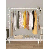 Clothing Rack with Lower Storage Shelf & Side Hooks | Sturdy Metal Frame | Space-Saving Clothes & Shoe Organizer