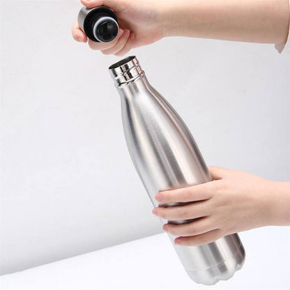 Redberry Stainless Steel Vacuum Flask for Hot & Cold (1 Litre)  | Blue, Silver and Red