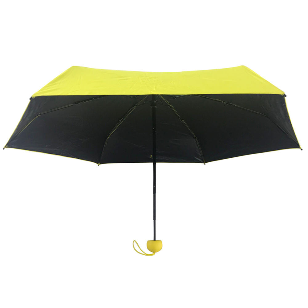 High Quality Manual Open Five Folding Mini Capsule Umbrella | Compact Capsule Umbrella for UV Protection