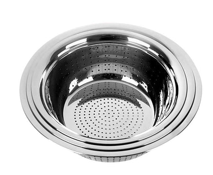 Xifa Stainless Steel Colander | Rust-Resistant Drain & Strainer in 28cm & 30cm | Versatile Kitchen Essential