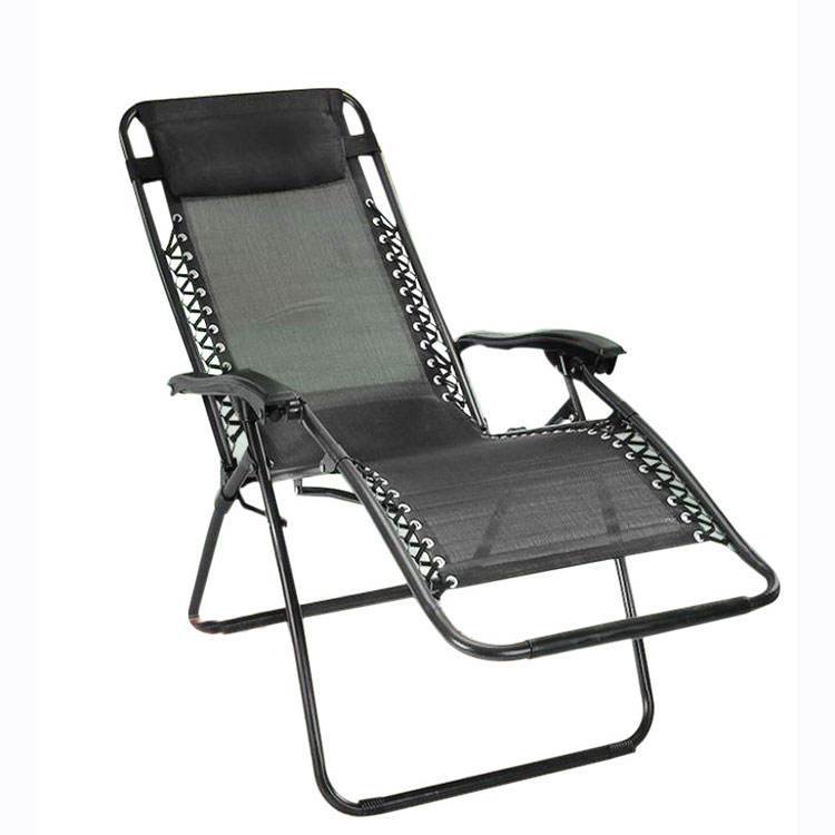 Portable Outdoor Recliner Chair | Oxford Cloth Quilted Folding Zero Gravity Lounge Chair | Beach, Garden, Patio, and Living Room Relaxation