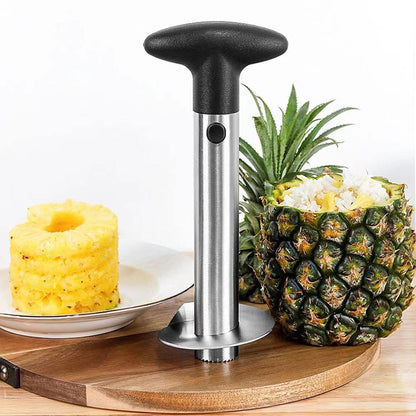 Pineapple Peeler | Stainless Steel Pineapple Corer, Slicer, Cutter with Detachable Handle