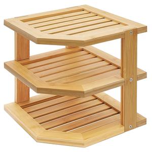 Multifunctional 3 Tier Corner Bamboo Kitchen Storage Spice Rack| Space Optimized and Strong