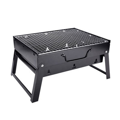 Foldable Portable Stainless Steel Barbecue Charcoal Grill | Compact BBQ Grill for Outdoor Cooking, Camping, and Picnics