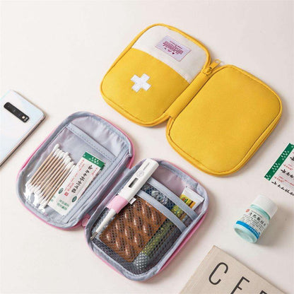 Portable First Aid Pouch | Medicine & Pills Travel Bag