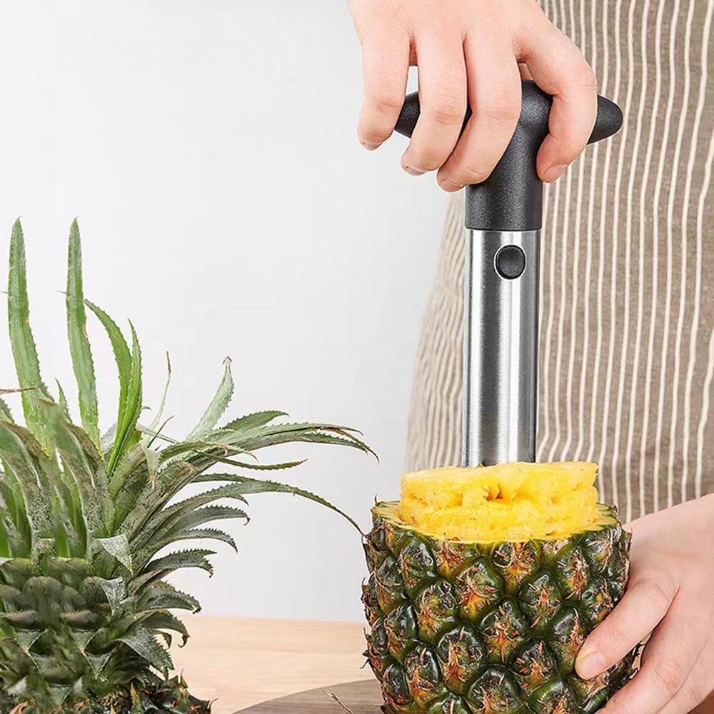 Pineapple Peeler | Stainless Steel Pineapple Corer, Slicer, Cutter with Detachable Handle