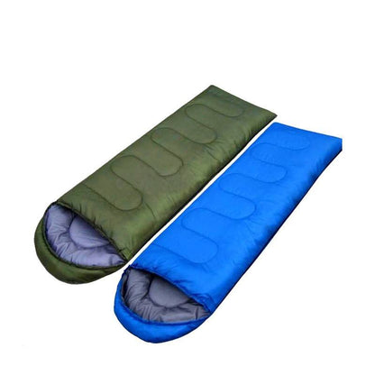 High Quality Portable Foldable Cotton Camping Sleeping Mat Bag | 20~10 Degree Envelope Style | Waterproof, Thick Outdoor Camping Mats Sports, Camping, Hiking | Available in Green, Red, Blue | 210cm x 75cm