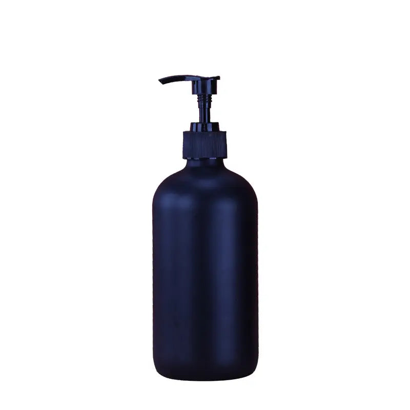 Matt Black Plastic Soap Dispenser Bottle 500ml | Ideal For Bathrooms, Kitchens, And Commercial Spaces