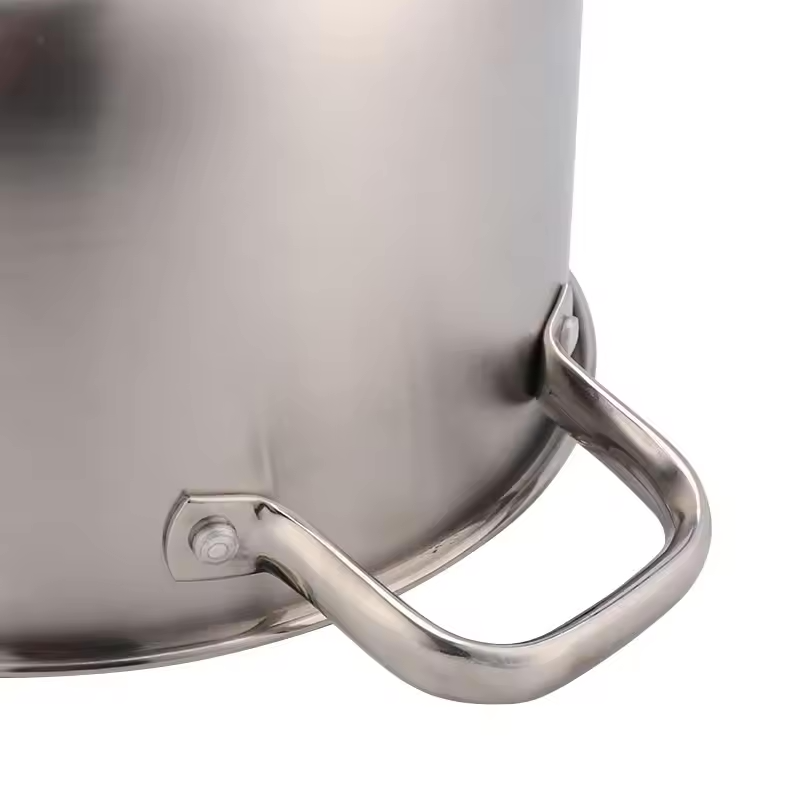 High Quality 12 Pc Stainless Steel Cooking Pot with Three Layer Bottom