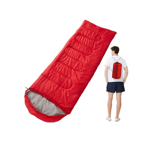 High Quality Portable Foldable Cotton Camping Sleeping Mat Bag | 20~10 Degree Envelope Style | Waterproof, Thick Outdoor Camping Mats Sports, Camping, Hiking | Available in Green, Red, Blue | 210cm x 75cm