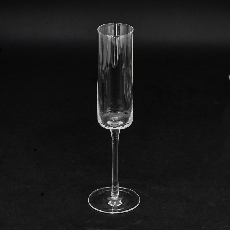 Polycarbonate Champagne Flute Glasses | Set of 6 Clear Acrylic Toasting Glasses | 150ml Capacity