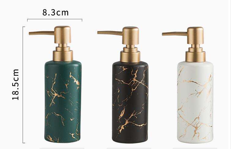 Luxury Marble Design Bathroom Ceramic Handwash and Liquid Soap Dispenser | 500ml Capacity Soap Dispenser