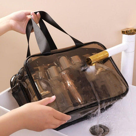 Furaha Finds Double Sided transparent toiletries bag