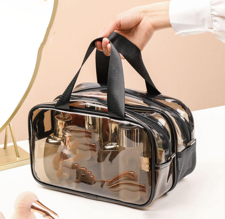 Furaha Finds Double Sided transparent toiletries bag