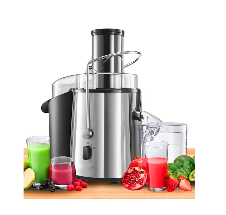 Power Juicer 850W | Stainless Steel Centrifugal Juice Extractor with Large 65mm Feed Chute | High-Speed Juicer for Whole Fruits & Vegetables