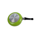 Sundabest Nonstick Fry Pan | Omelette & Chef Pan | Durable Cookware in 22cm, 24cm, and 26cm Sizes | Red, Green, Blue