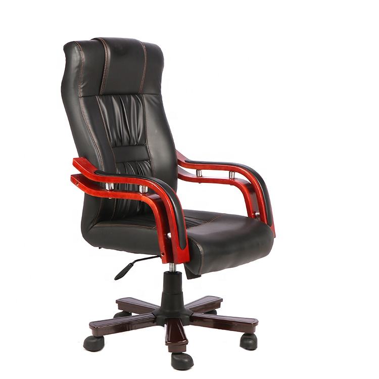 Comfortable PU Leather Boss Chair | High Back Executive Meeting Chair | Swivel Office Furniture