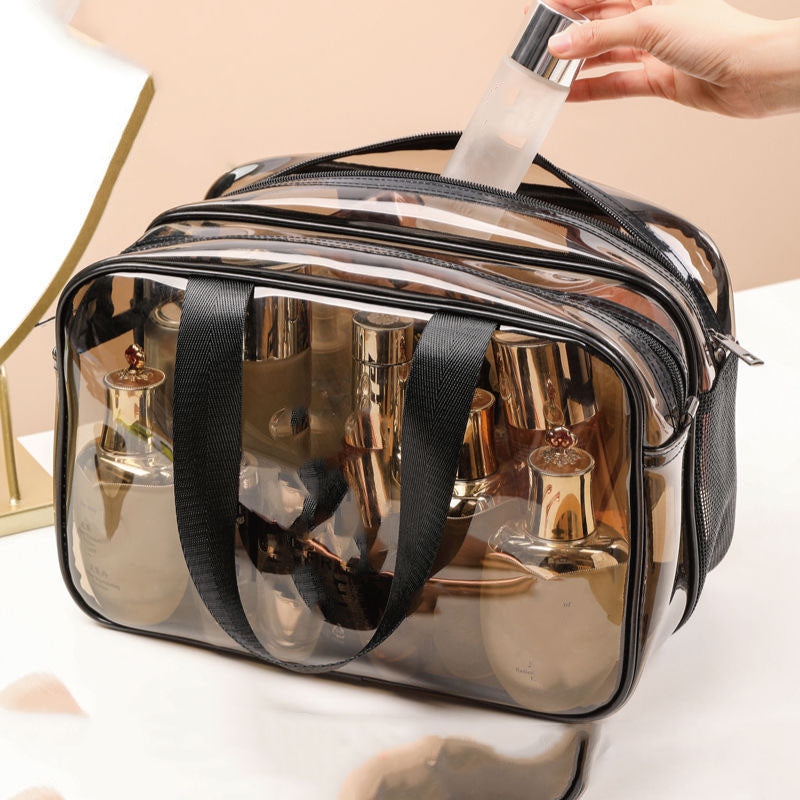 Furaha Finds Double Sided transparent toiletries bag