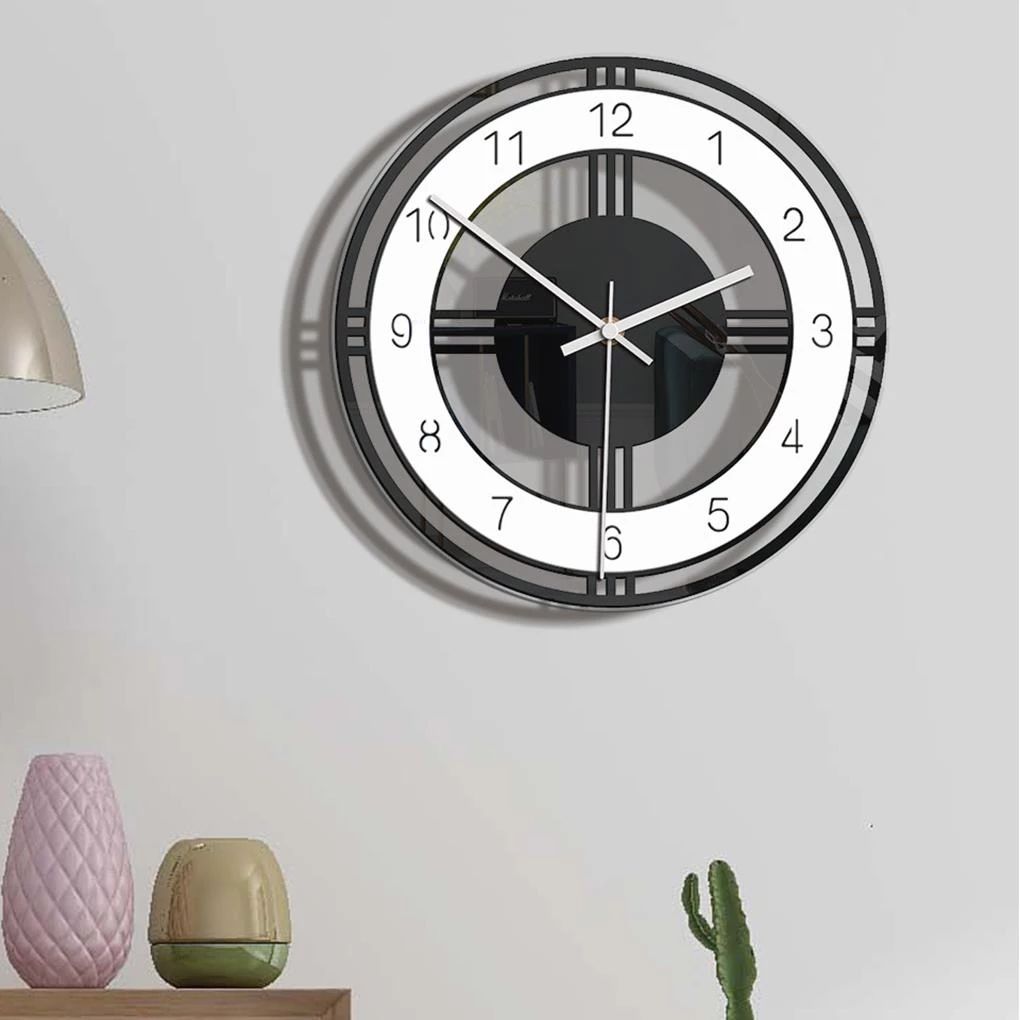 Creative 30cm Acrylic Wall Clock | Modern Design Living Room & Bedroom Decoration | Minimalist Nordic Style Silent Wall Clock