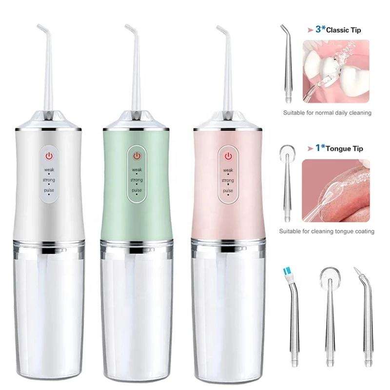 Single Nozzle Portable Oral Irrigator | USB Rechargeable Dental Water Flosser | Wireless Cordless Water Jet Floss for Teeth Whitening & Mouth Washing