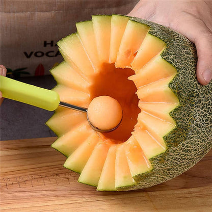 High Quality Stainless Steel DIG Fruit Kit 3in1 | Melon Baller Scoop, Watermelon Cutter, Fruit Carving Tools